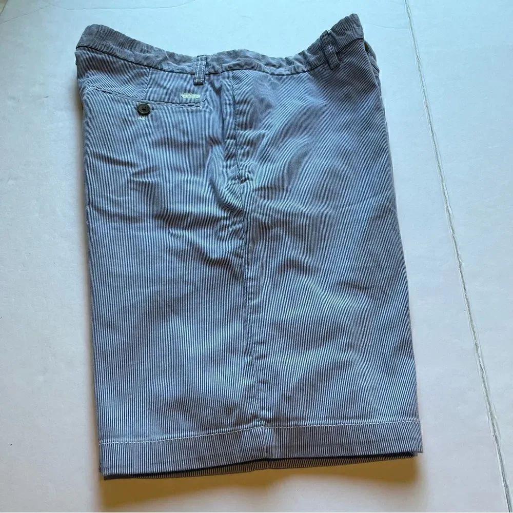 Izod Men's Casual Shorts Light blue with white pin stripe Size 34